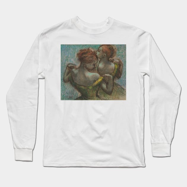 Two Dancers, Half-length by Edgar Degas Long Sleeve T-Shirt by Classic Art Stall